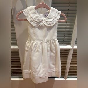 Kidiwi Collared White Dress 2T